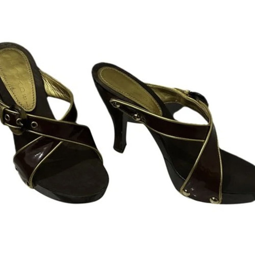Casadei wooden heel like new, brown women's pumps size 37.5