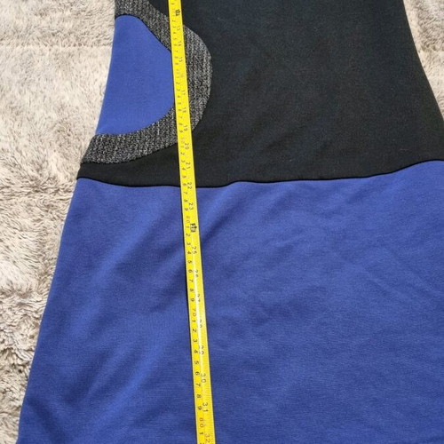 Passager dress used with extra collar, black and blue