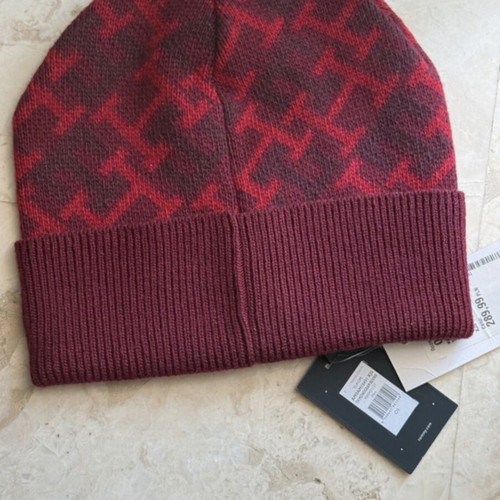 Tommy Hilfiger Monogram Beanie Red New One Size
