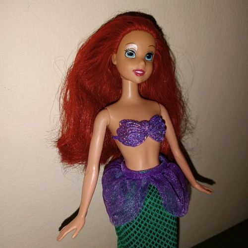 Disney Princess 2-In-1 Ballgown Surprise Ariel Doll used