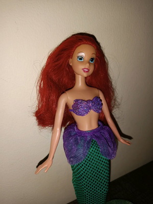 Disney Princess 2-In-1 Ballgown Surprise Ariel Doll used