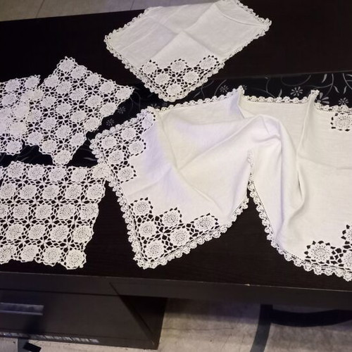 Handmade set of 6 table linens like new