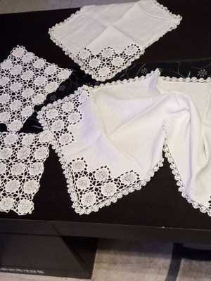 Handmade set of 6 table linens like new