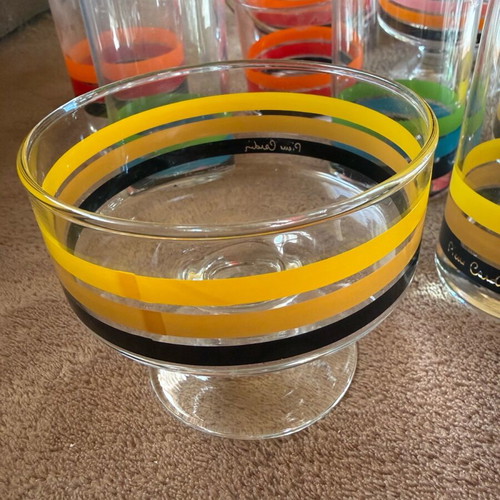 Vintage Pierre Cardin glassware set like new