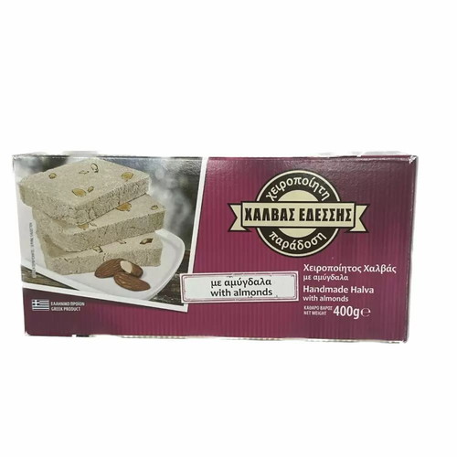 Handmade Edessa Halva with Almonds 400g new