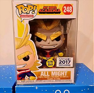 Funko Pop Animation My Hero Academia #248 All might glow in the dark Funimation exclusive