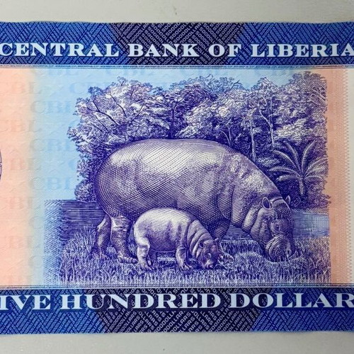 Liberia 500 Dollars UNC Banknote 2022 uncirculated