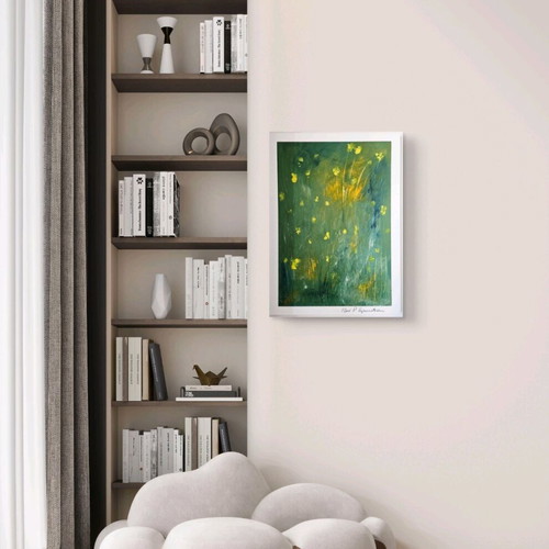 Original oil painting Tender is the Spring like new