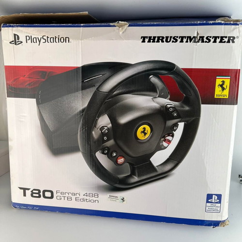 Thrustmaster T80 Ferrari 488 GTB Edition Racing Wheel for PS4 new