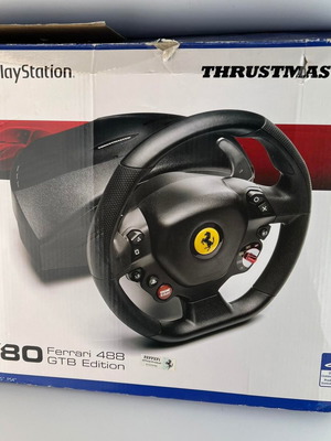 Thrustmaster T80 Ferrari 488 GTB Edition Racing Wheel for PS4 new