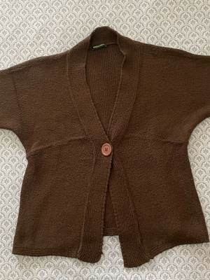 Woolnet κοντομάνικη ζακέτα σαν καινούργια, καφέ σκούρα