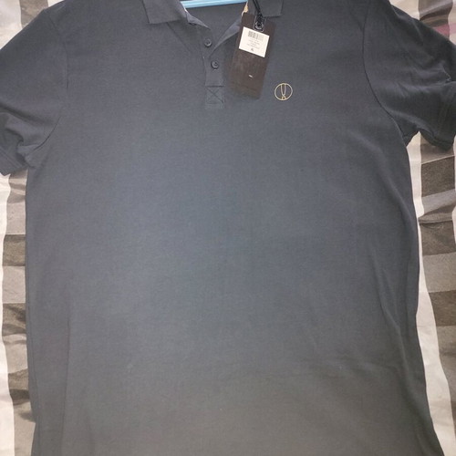 Solid polo shirt XL new with tags blue