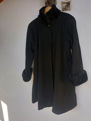 Палто Steve by Searle дълго черно като ново