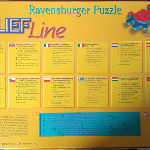 Ravensburger 890 Relief Line puzzle new, embossed