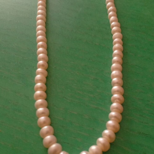 Vintage necklace with freshwater potato pearls, like new, 44 cm