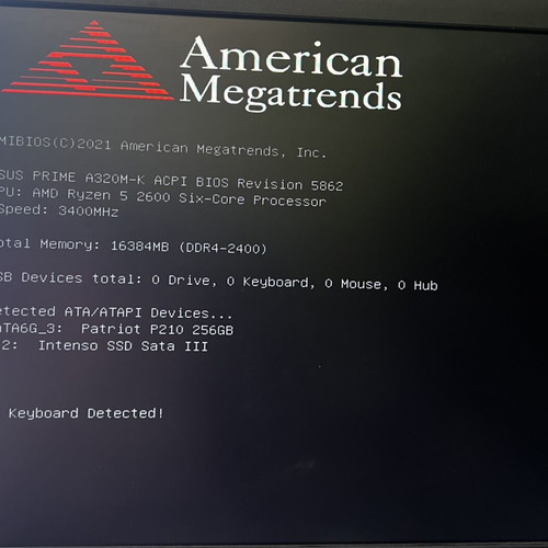 Gaming PC with ASUS PRIME A320M-K motherboard like new