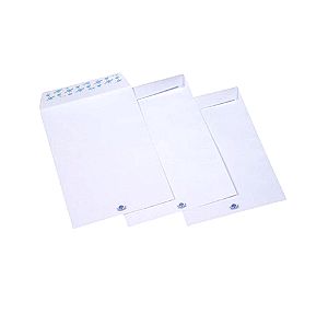 75 τεμάχια Φάκελλος λευκός σακούλα αυτοκόλλητος 20x28cm