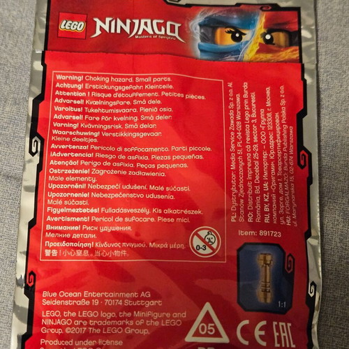 Lego Ninjago 891723 Kai foil pack #3 new sealed