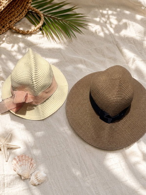 Set of 2 hats for mother and daughter