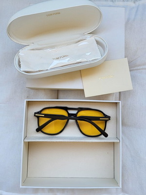 Γυαλιά Tom Ford καινούργια, μαύρα και κίτρινα