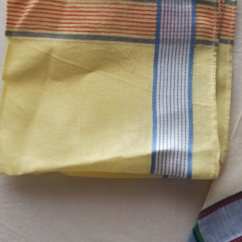 Handkerchiefs new, set of 2, multicolored, sizes 37x37 and 26x26 cm