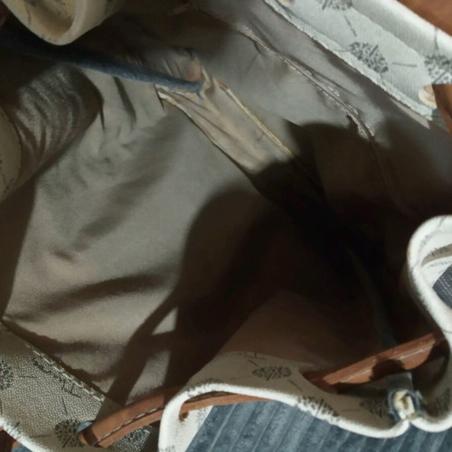 Thiros backpack beige brown used with small mark