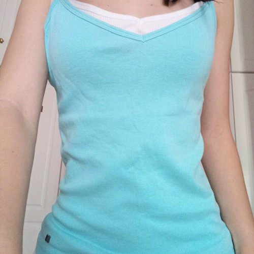 Blue tank top like new, comfortable size S