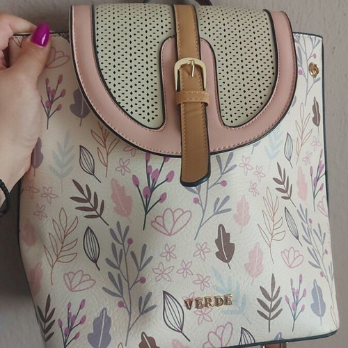 Verde backpack like new, multicolored