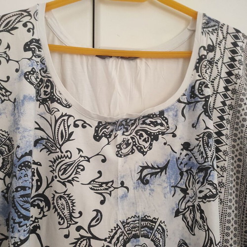 Ulla Popken dress large size L/XL like new, white and black
