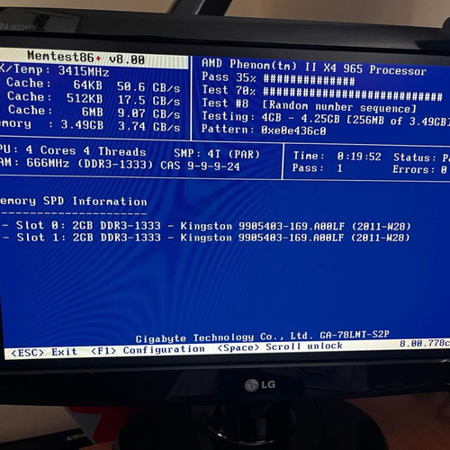 Kingston HyperX Blu 4GB (2x2GB) DDR3 1333MHz CL9 used desktop RAM