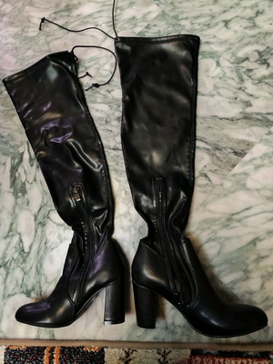 Celestino black over-the-knee boots new, sizes 36 37 41