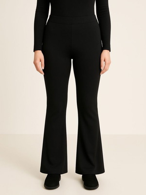 Black H&M Divided flared pants size L like new