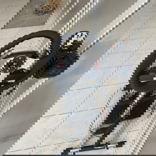 Logitech G27 χειριστήρια μεταχειρισμένα με wheel stand pro deluxe v2