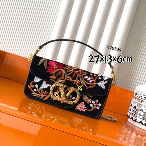 Valentino women's shoulder bag, genuine leather, colorful