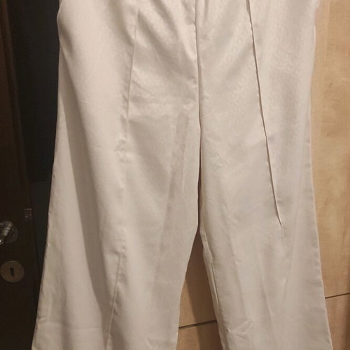 Adidas sweatpants new, white-cream, size L