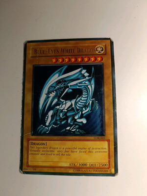 Blue-Eyes White Dragon used Yu-Gi-Oh! card