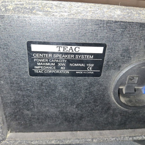 Ηχεία Teac μεταχειρισμένα, 3 τεμάχια 30W μαύρα με ξύλινο πλαίσιο
