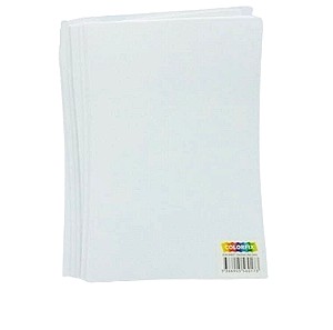 Αφρώδες χειροτεχνίας λευκό πακέτο 10 φύλλων Colorfix A4 20x30cm EVA SHEET 2mm