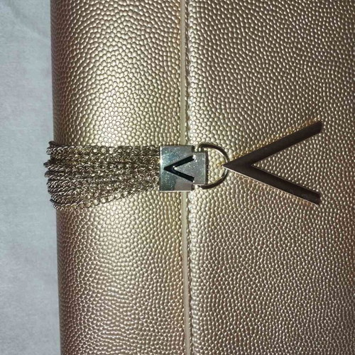Valentino by Mario Valentino clutch bag, champagne gold