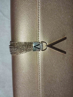Valentino by Mario Valentino clutch bag, champagne gold