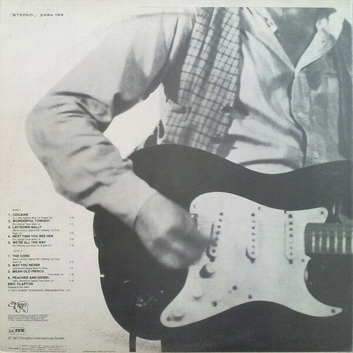 Eric Clapton Slowhand vinyl record used, rock