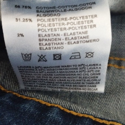 Jeans with handmade details medium, like new, blue