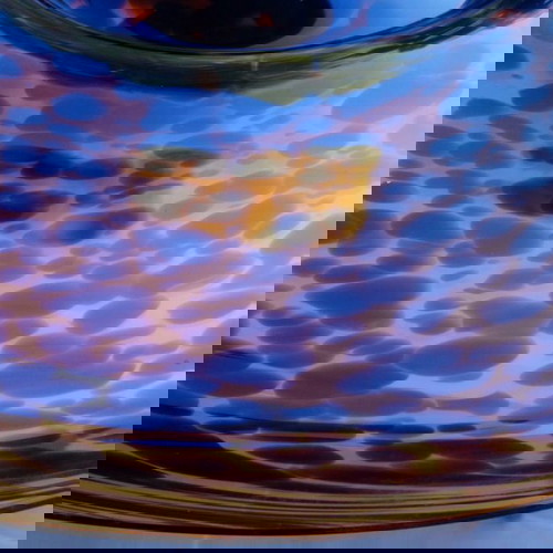 Διακοσμητικό γυάλινο πιάτο ταρταρούγκα καινούργιο από ιταλικό εργοστάσιο