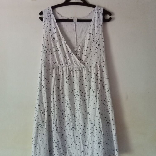 Summer mini dress used, white, size M