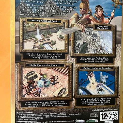 Titan Quest Limited Edition Steelbook PC game used