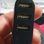 Mini Rotatable 3-Port USB Hub
