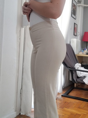 On Line beige summer pants like new, size XXS