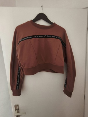 Calvin Klein crop top, brown, size large