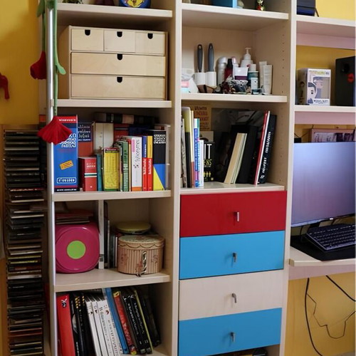 Neoset bookshelf and desk like new