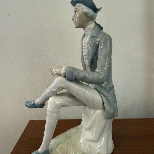Porcelain handmade decoration like new, height 23 cm
